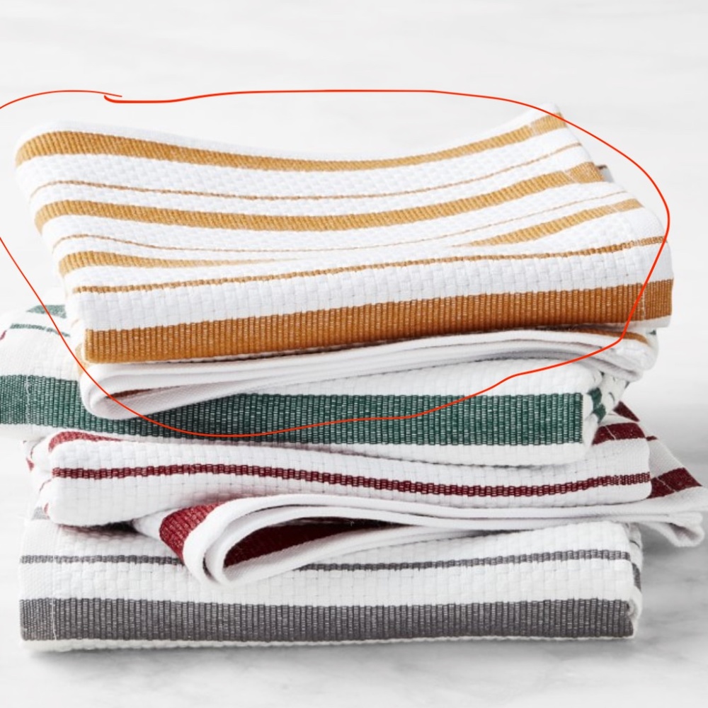 William Sonoma Classic Stripe Towels :Set of 4